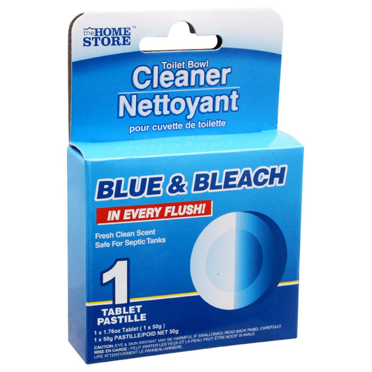 The Home Store Blue & Bleach Toilet Cleaning Tabs, 1.75 oz. Packs (Pack of 30)