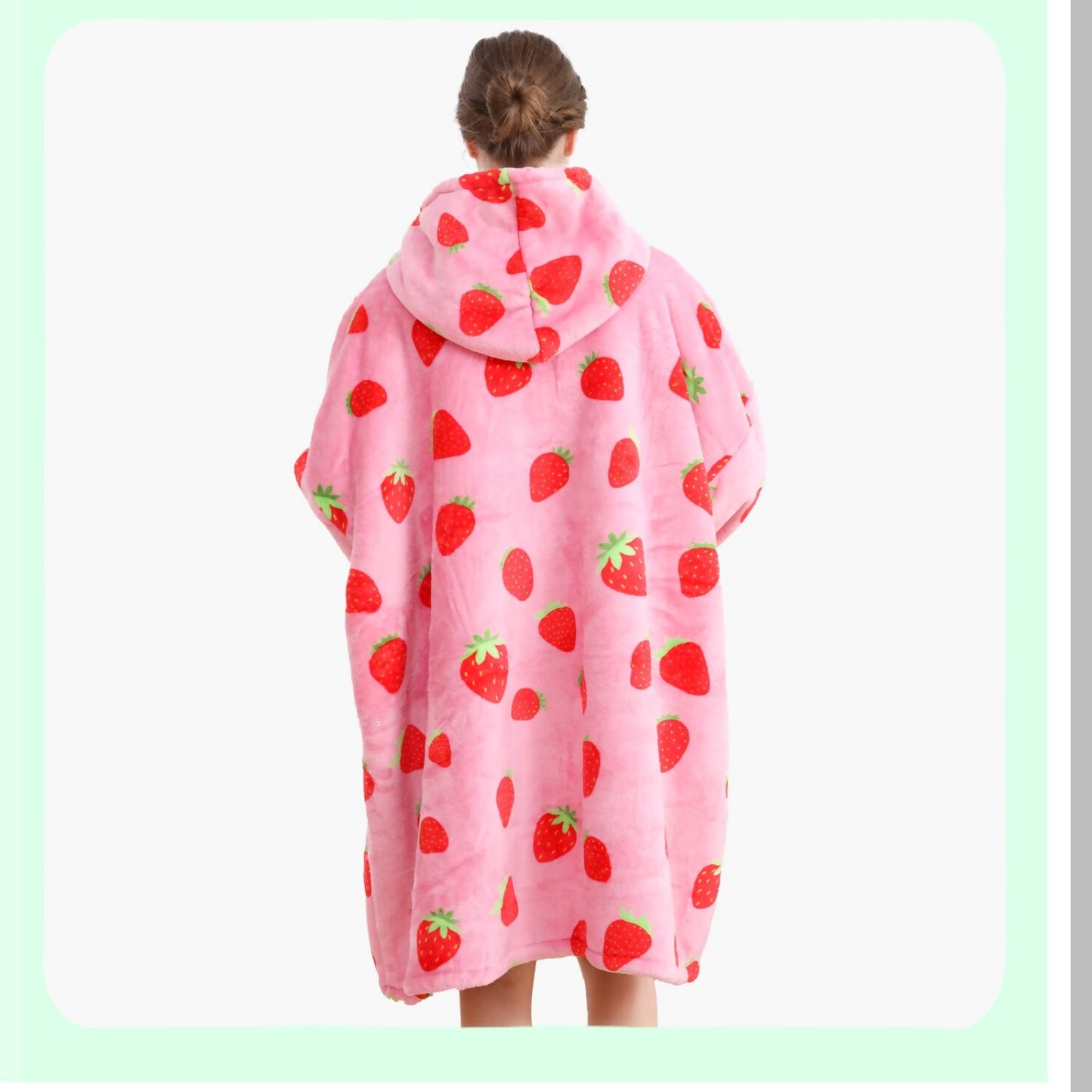 CozyCloud Oversized Fluffy Sherpa Blanket - Ultra Soft Plush Comfort for All Sizes, Strawberry Red