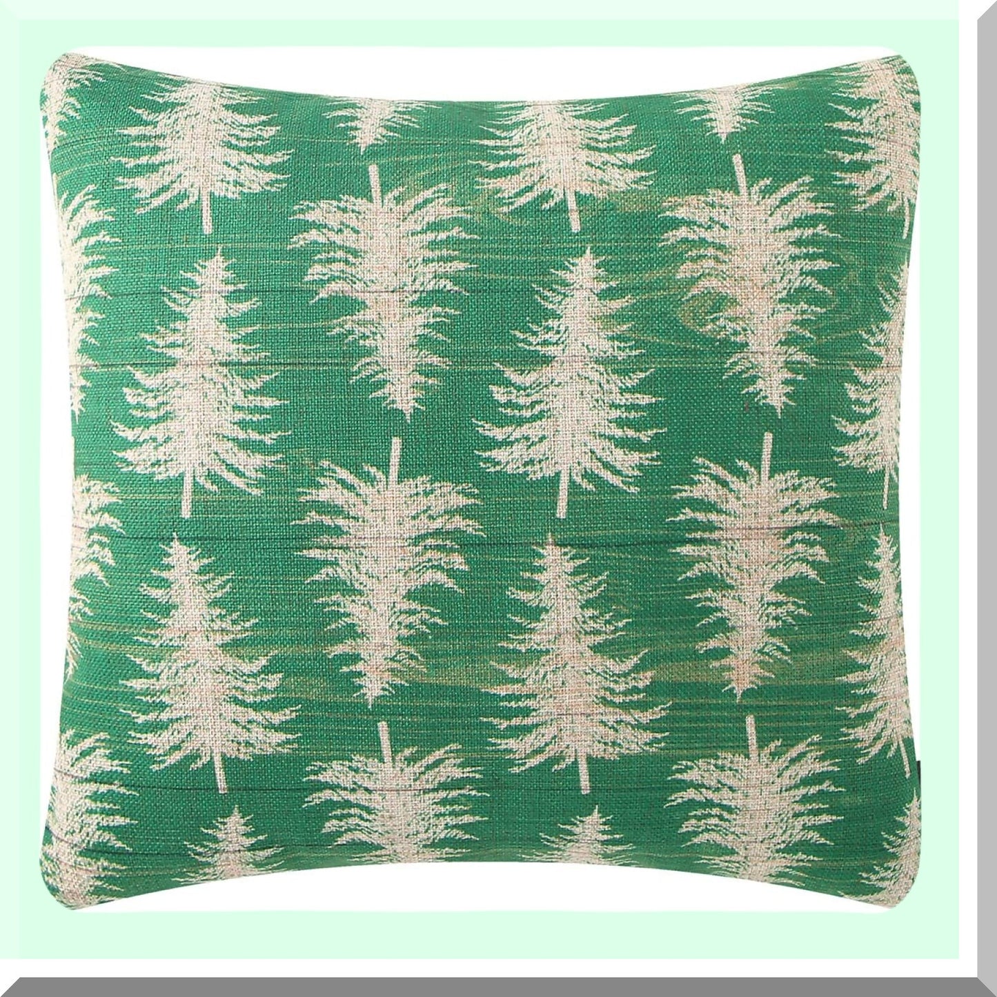 Green Leafy Oasis Pillow Covers - 18x18 Inch Decorative Throw Cushion Case - Sofa Square Pillowcase - Botanical Home Decor - PL955TR