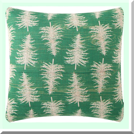 Green Leafy Oasis Pillow Covers - 18x18 Inch Decorative Throw Cushion Case - Sofa Square Pillowcase - Botanical Home Decor - PL955TR