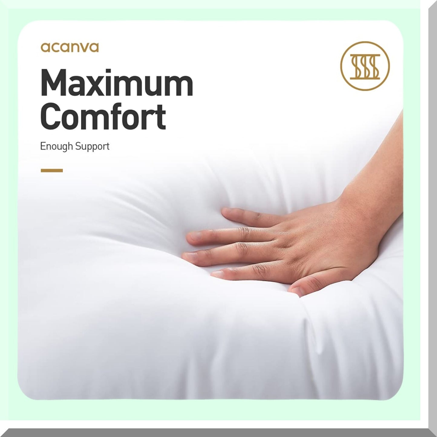 CoolDream Plush Pillows - Premium Soft 3D Down Alternative Fill for Back, Stomach or Side Sleepers - Hotel Quality Cooling Bed Pillows (Pack of 4)