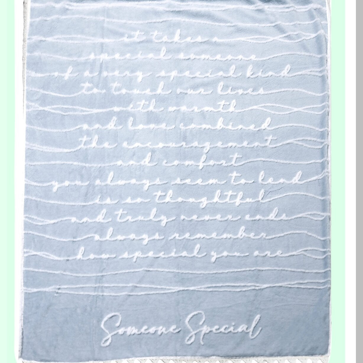 CozyEmbrace 50" x 60" Luxury Sherpa Throw Blanket - Encouragement Gift for Nurses, Teachers, Friends, and Survivors"