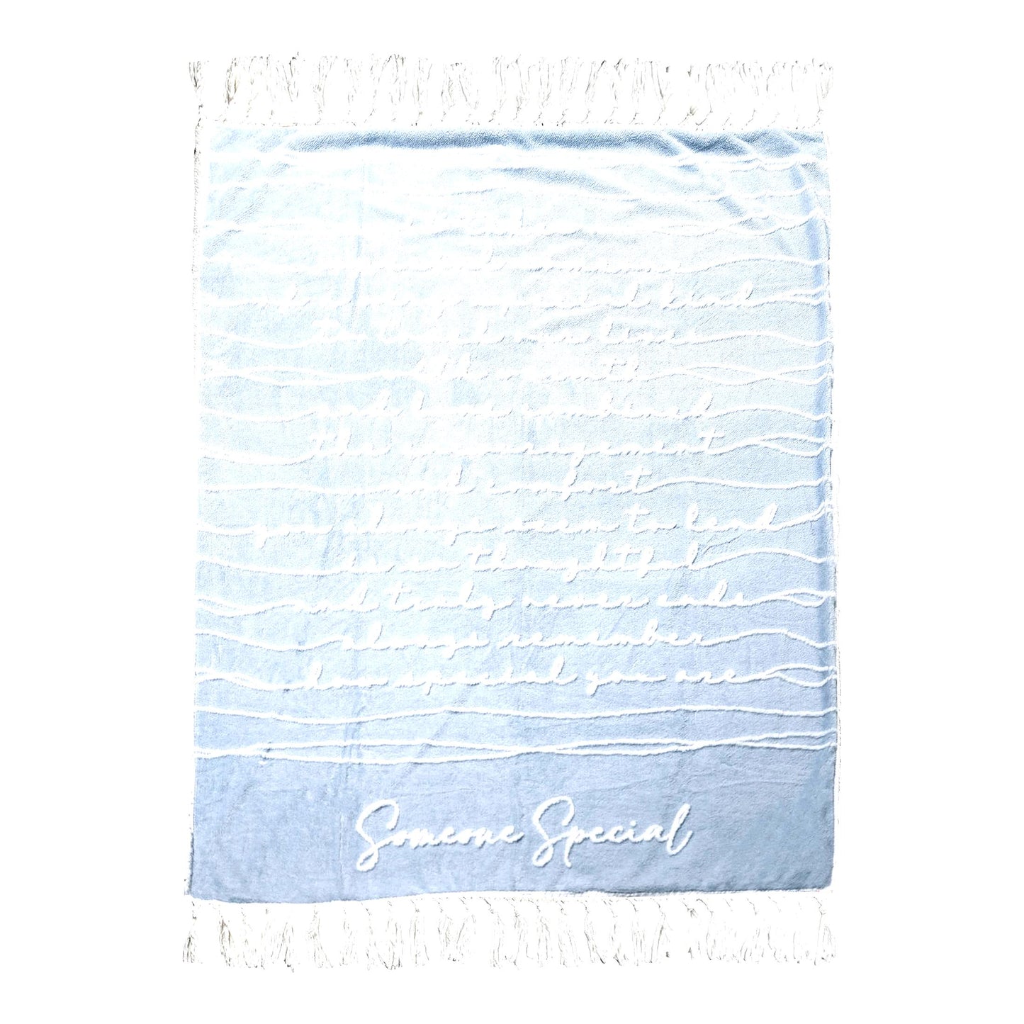 CozyEmbrace 50" x 60" Luxury Sherpa Throw Blanket - Encouragement Gift for Nurses, Teachers, Friends, and Survivors"