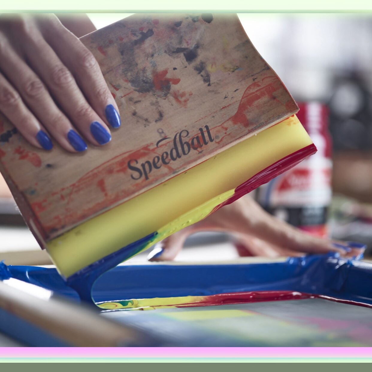 SilkPro 6-Inch Nitrile Squeegee for Fabric Printing