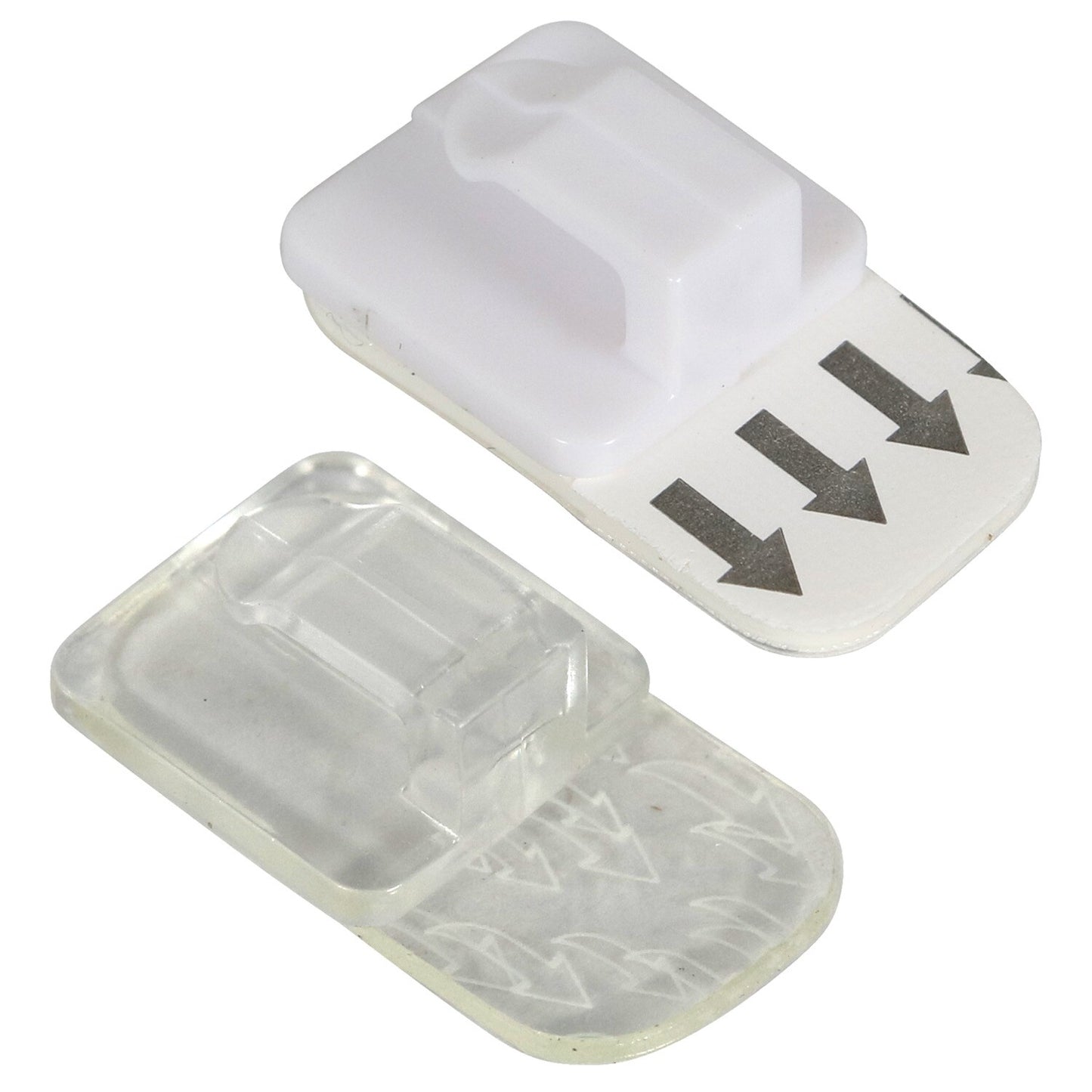 Plastic Removable Wall Hooks, 0.2-lbs. (Pack of 24)