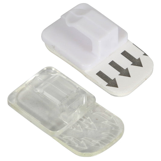 Plastic Removable Wall Hooks, 0.2-lbs. (Pack of 24)