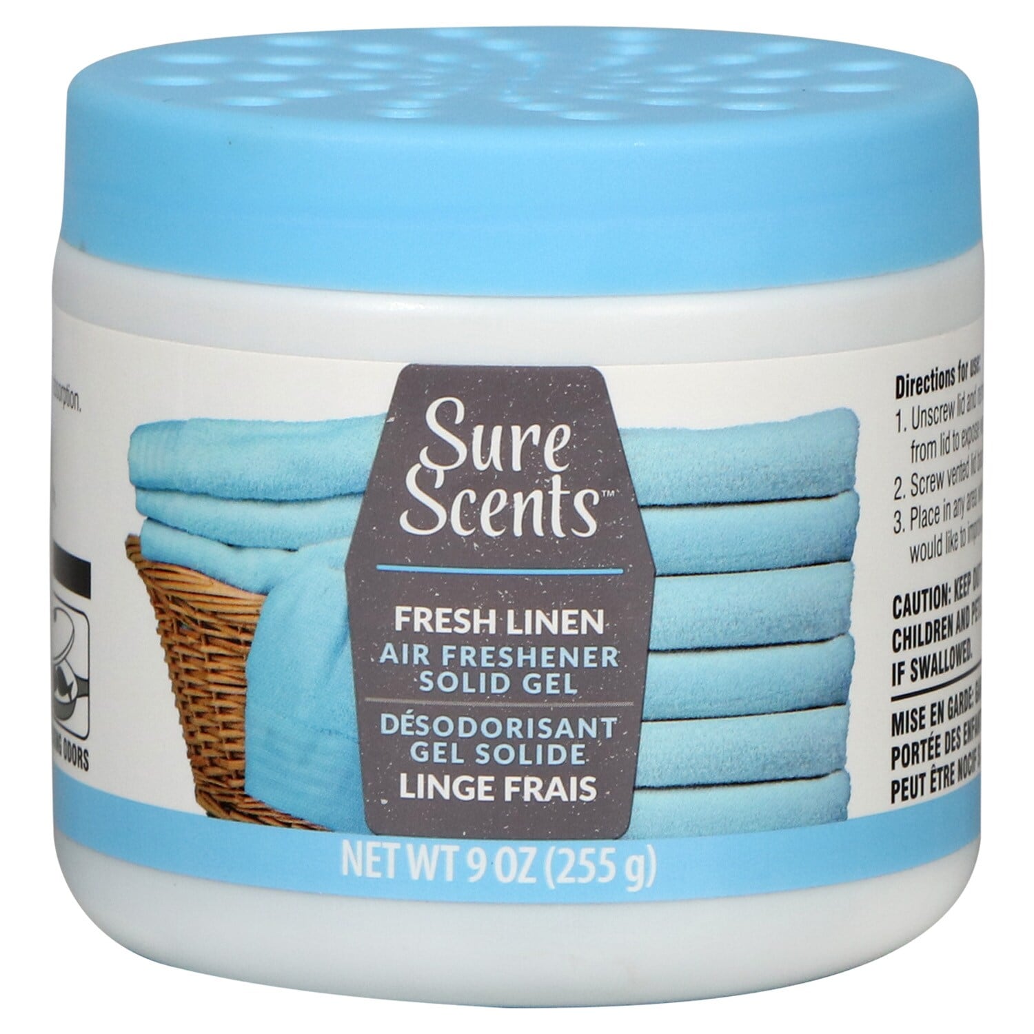Sure Scents Solid Gel Air Fresheners, 9 oz. (Pack of 24)