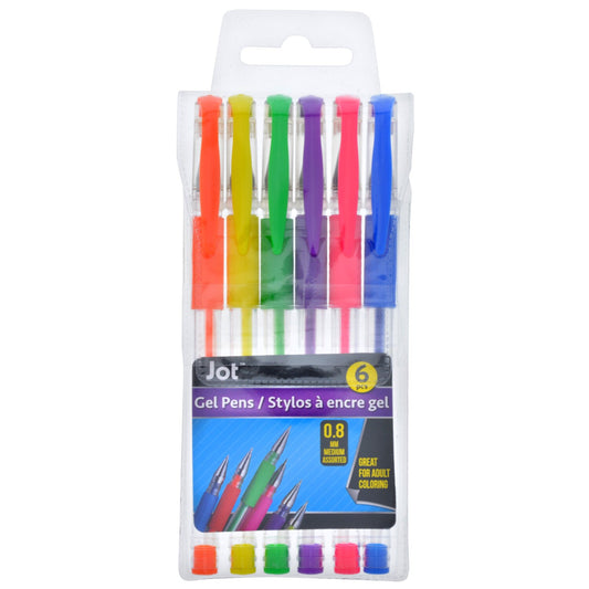 Jot Neon Gel Pens, 6-ct. Packs (Pack of 6)
