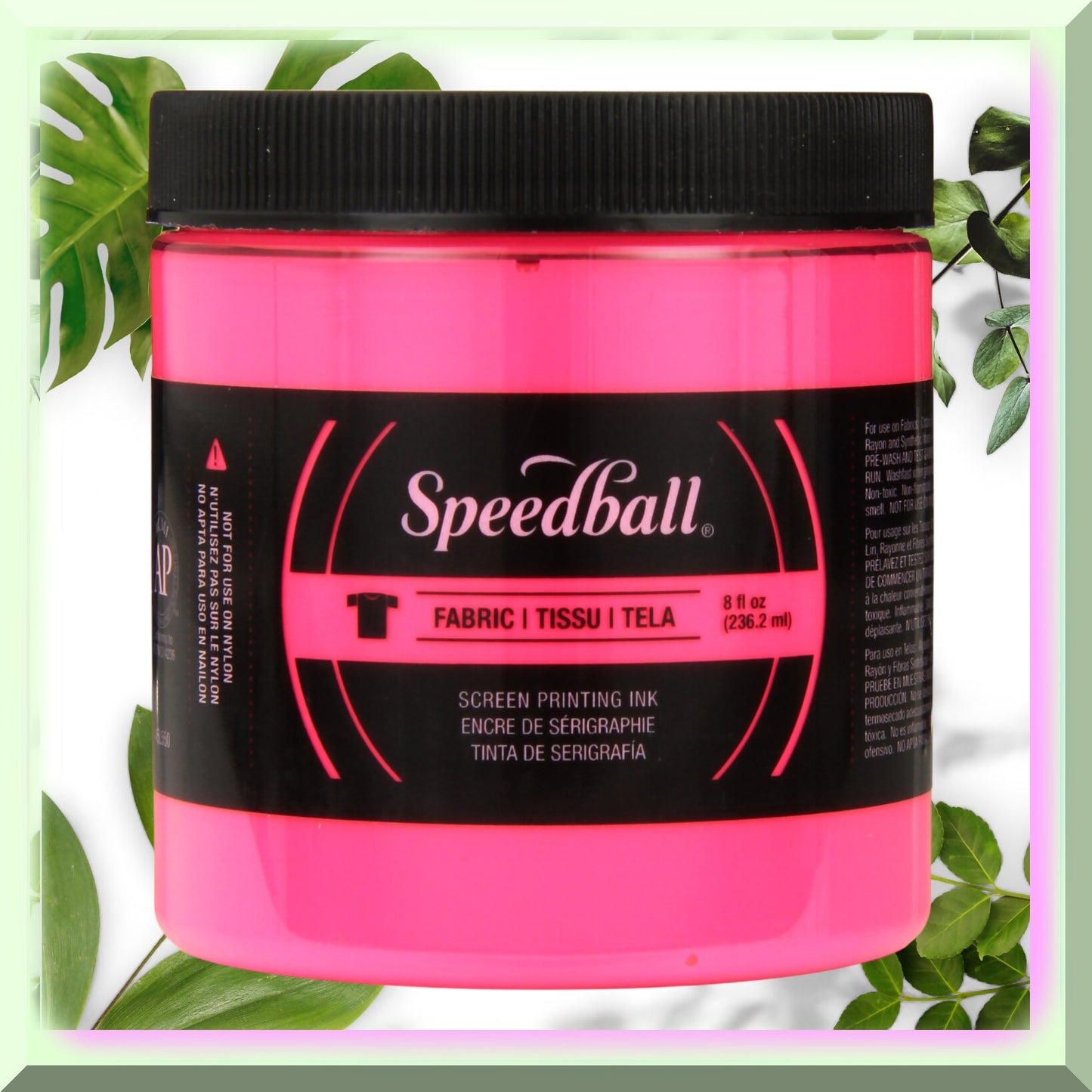 GlowDye Neon Pink Fabric Ink 8oz