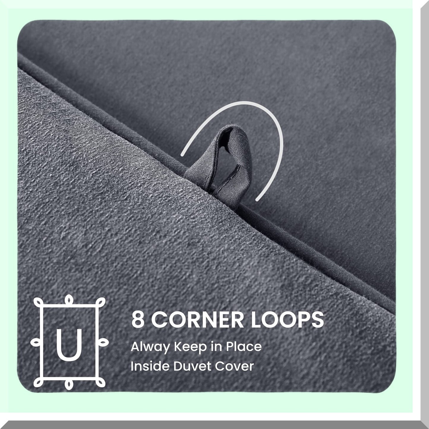 CoolMax Reversible Comforter - All Season Soft Breathable Bedding, Dark Grey Down Alternative Comforter for Size Cooling Comfort