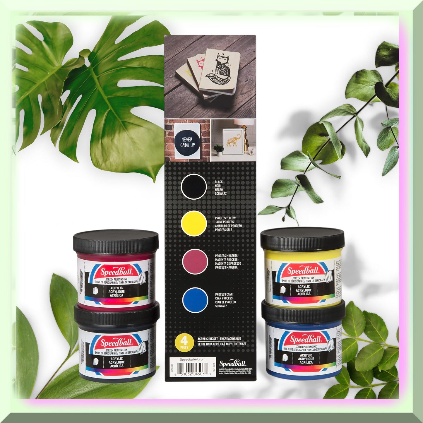 Acrylic Ink Set 4 oz Assorted Colors