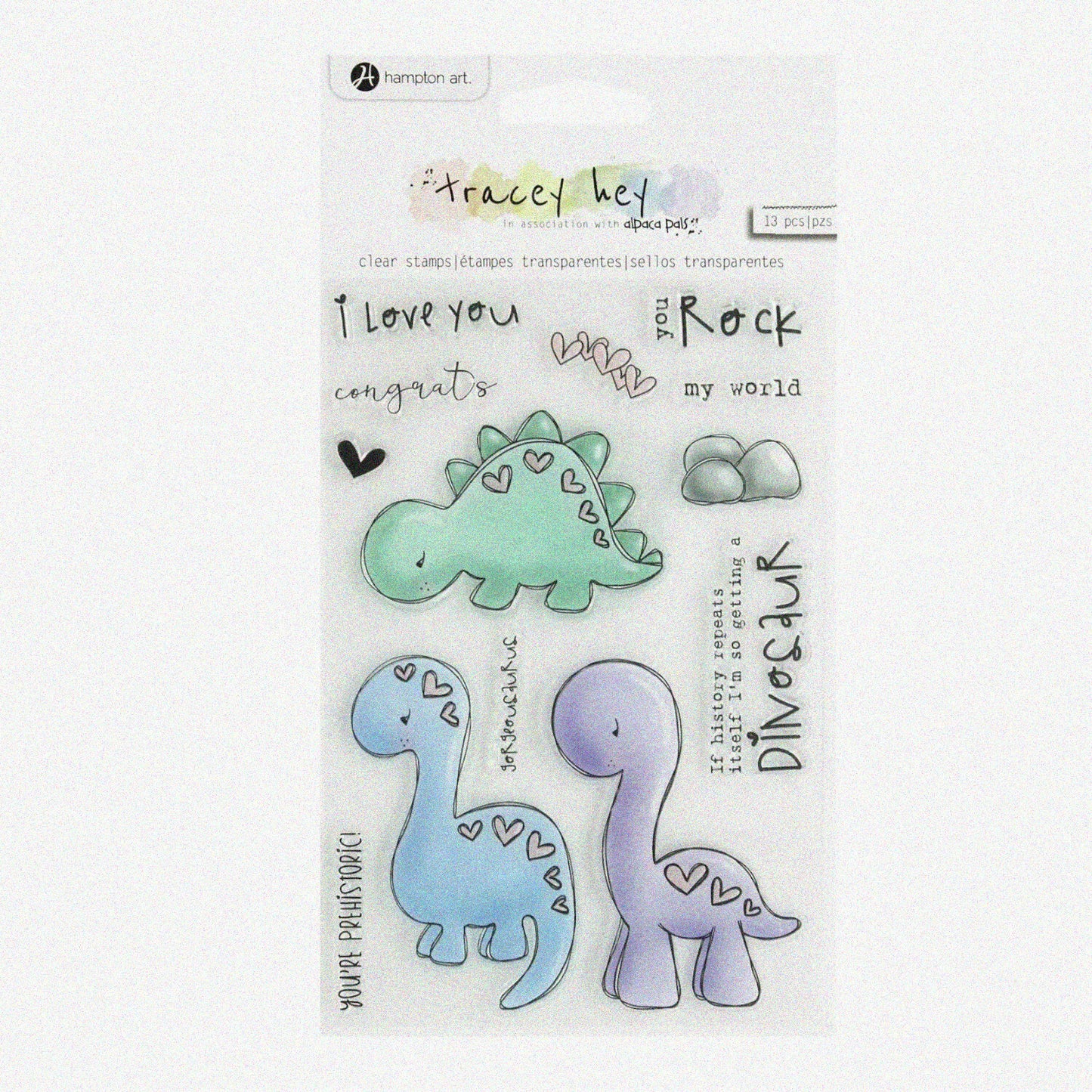 TH Clear Stamp Set You Rock Dinosaurs