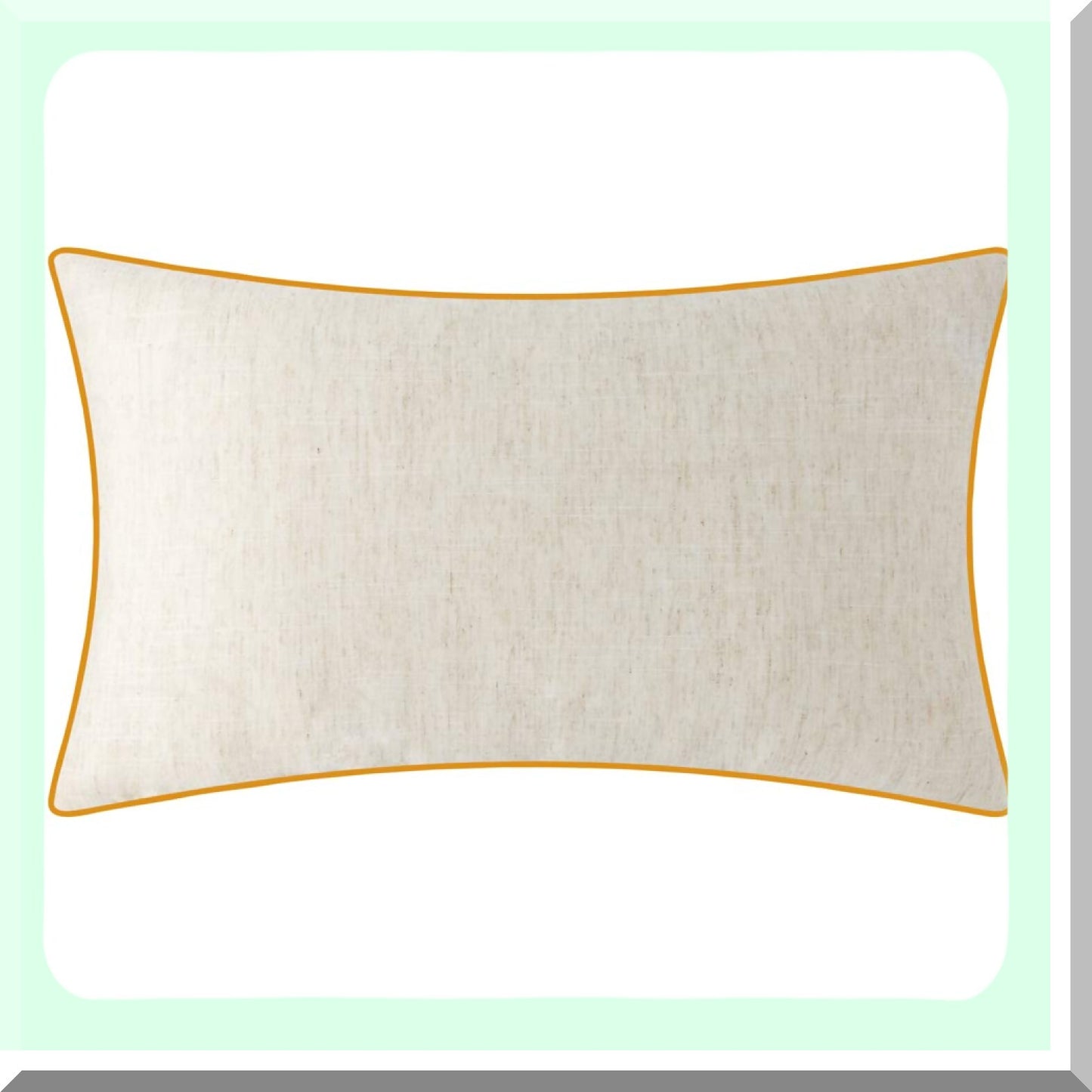 Watercolor Birds Linen Pillow Cover - Decorative Rectangular Cushion Case for Sofa, Bedroom, Couch & Chair - Hand Drawn Accent - 14 X 24 Inches