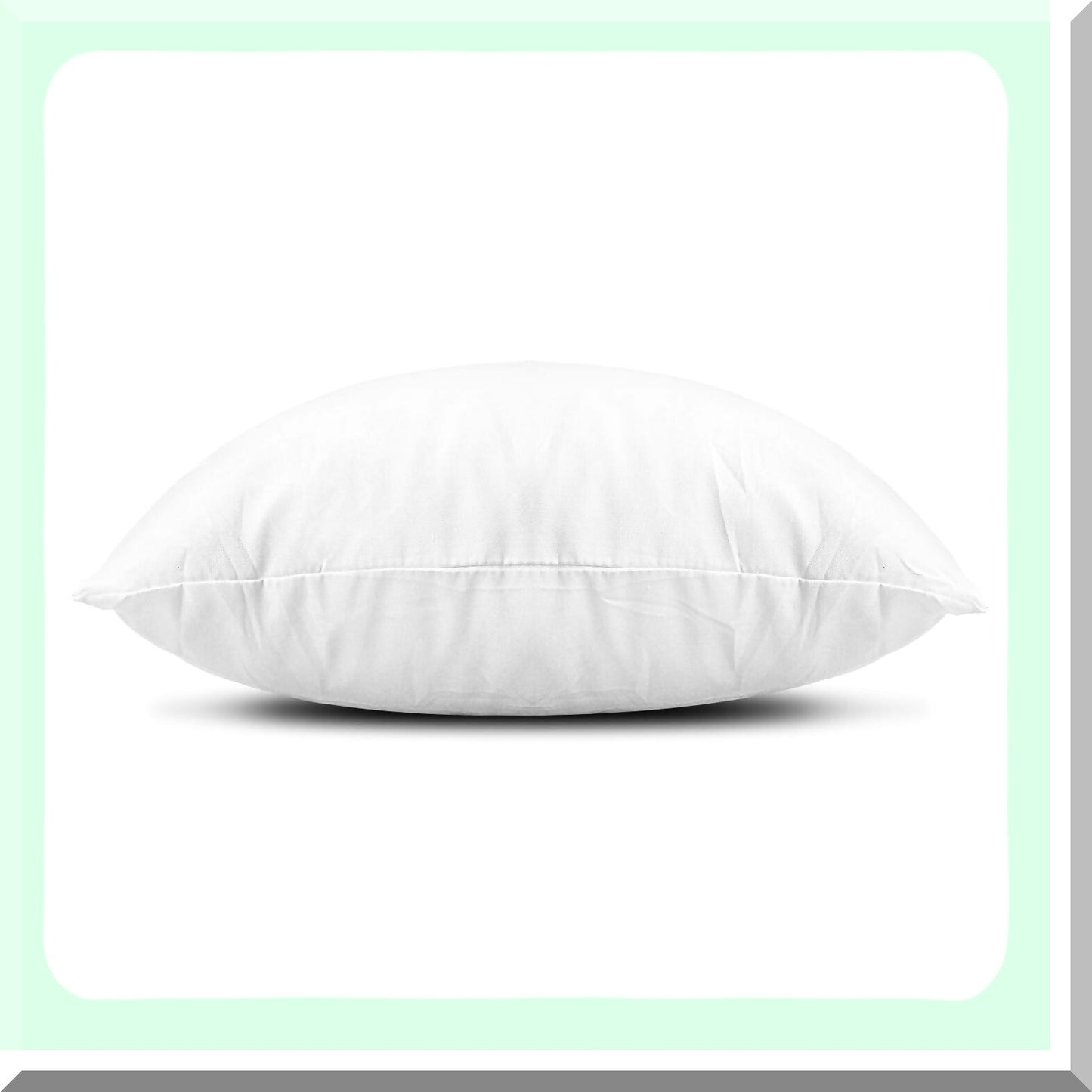 Luxury Plush Pillow Inserts - Set of 4 Hypoallergenic Down Alternative Cushions for Couch, Sofa, Bed - 18x18 Inch Square Sham Stuffers - Machine Washable & Fluffy White Pillows