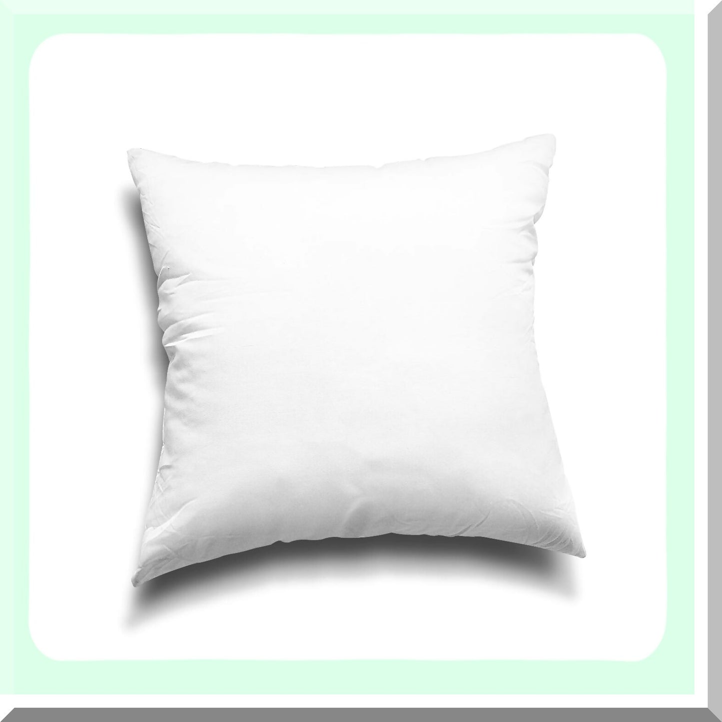 Luxury Plush Pillow Inserts - Set of 4 Hypoallergenic Down Alternative Cushions for Couch, Sofa, Bed - 18x18 Inch Square Sham Stuffers - Machine Washable & Fluffy White Pillows