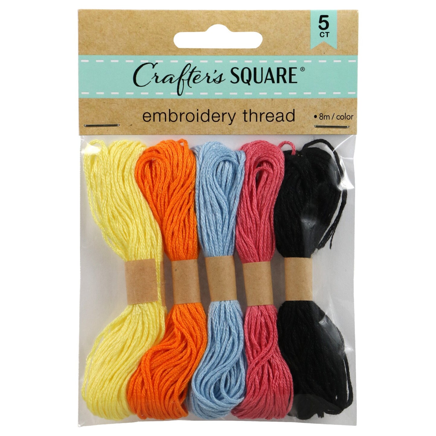 Crafter's Square Embroidery Thread Packs, 5 Colors (Pack of 24)