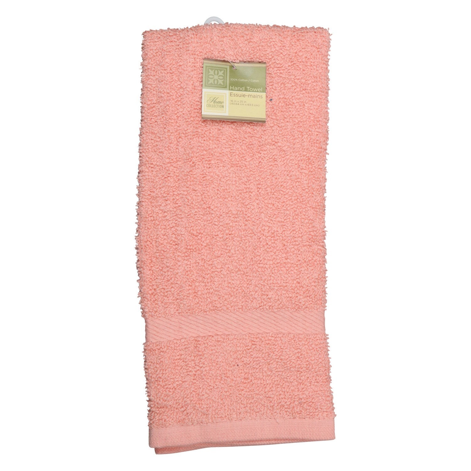 Home Collection Rose-Color Cotton Hand Towels, 16x25 in. (Pack of 24)