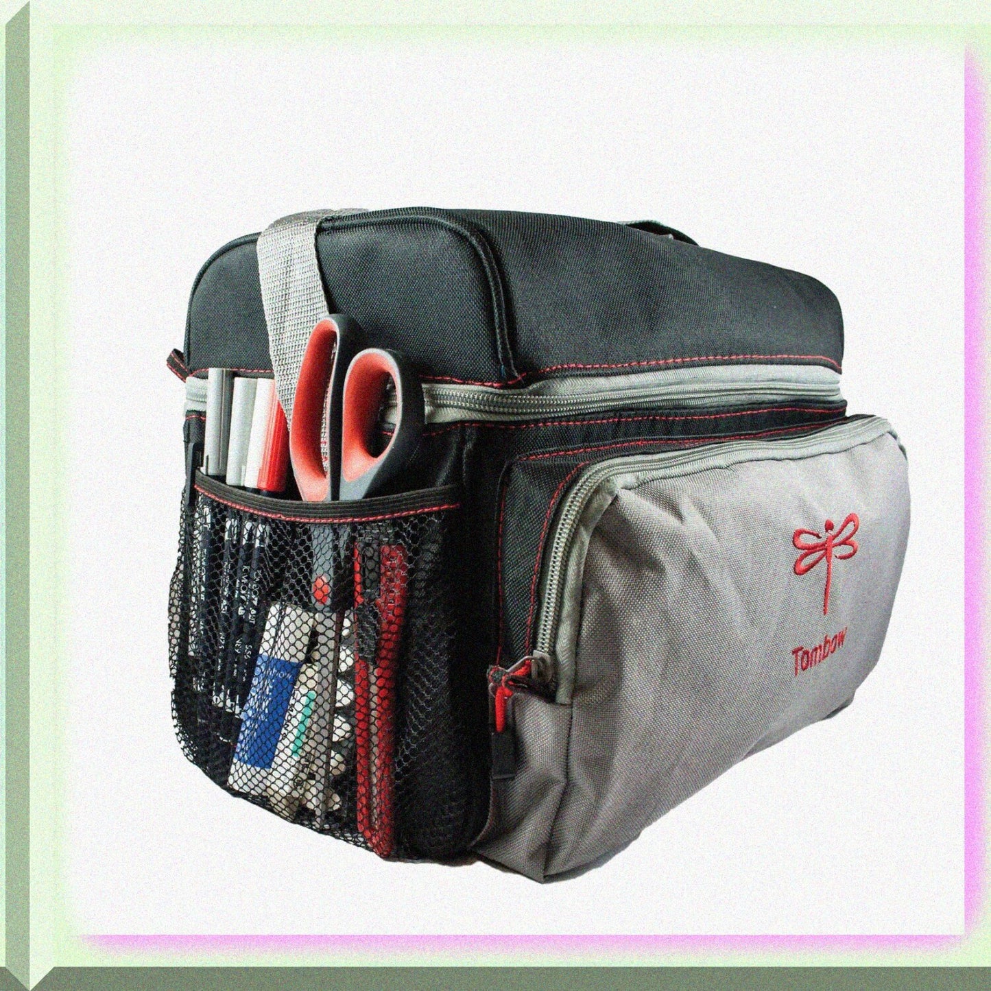 Storage Tote Black and Grey