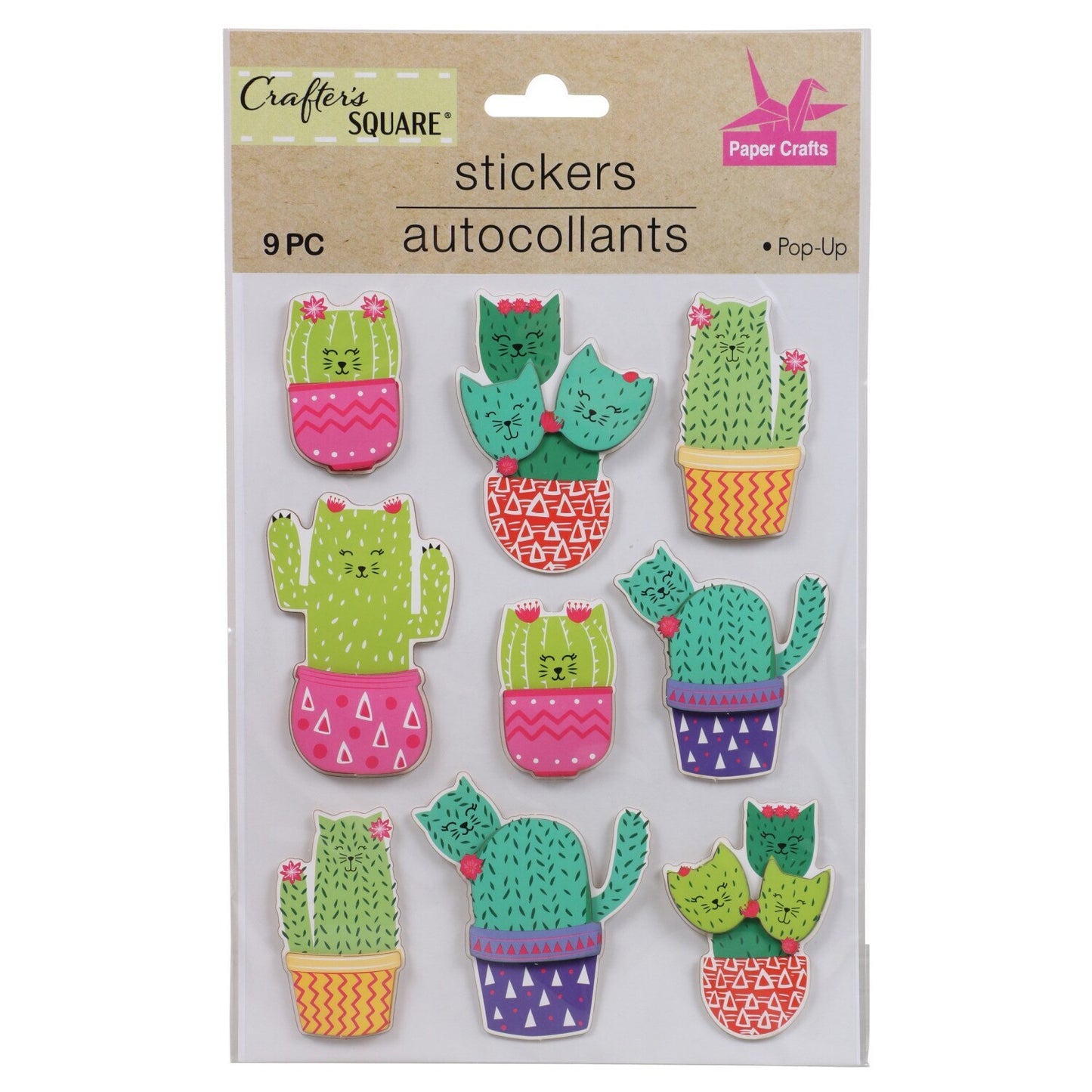 Crafter's Square Die-Cut Pop-Up Stickers, 7.25x5.625-in. Sheets (Pack of 30)