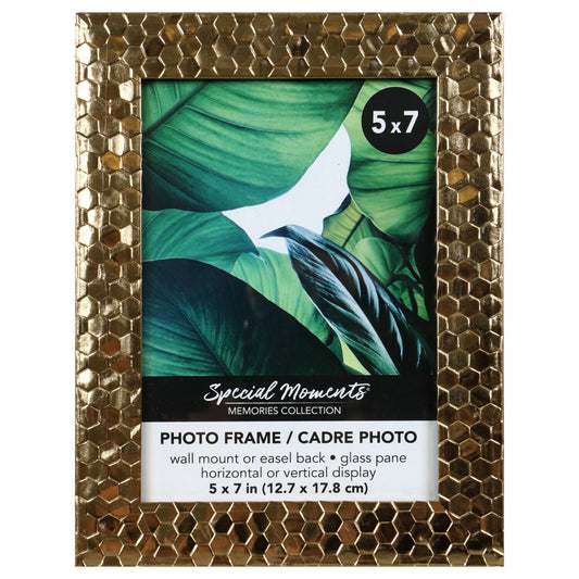 Gold Honeycomb Picture Frames, 5x7-in. (Pack of 12)