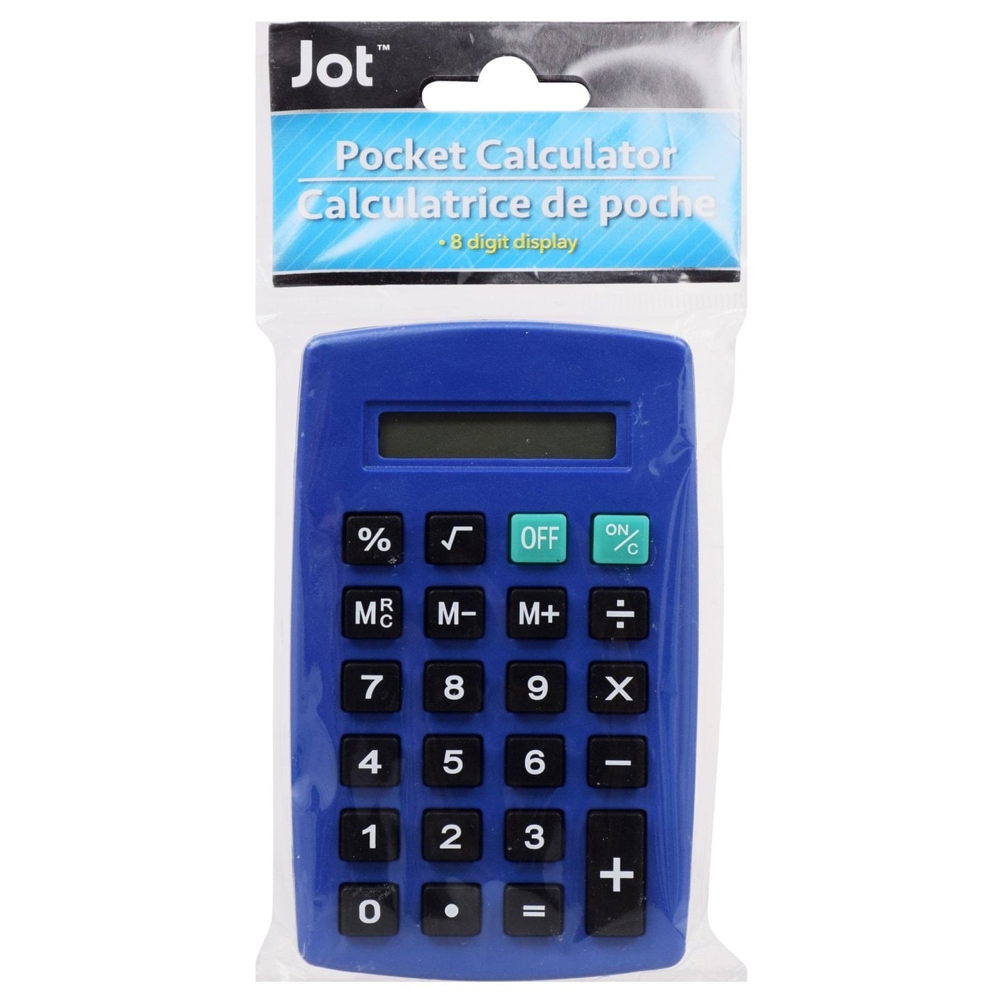 8-Digit Pocket Calculators, 4.5x2.75 in. (Pack of 24)