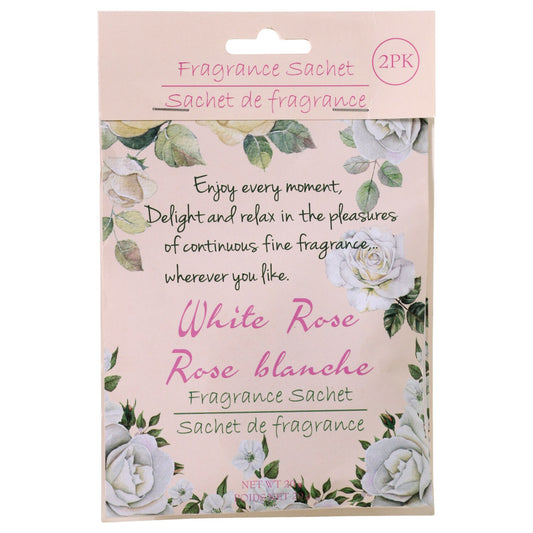 White Rose-Scented Fragrance Sachets, 2-ct. Packs (Pack of 14)
