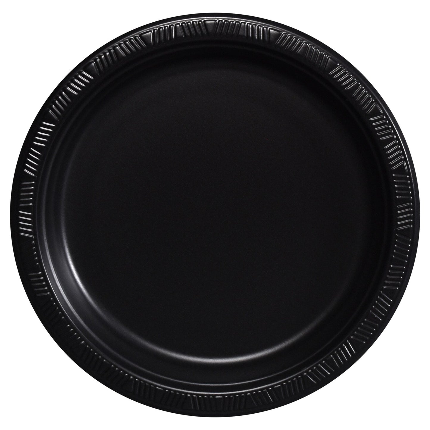 Black Plastic Dinner Plates, 8-ct. (Pack of 24)