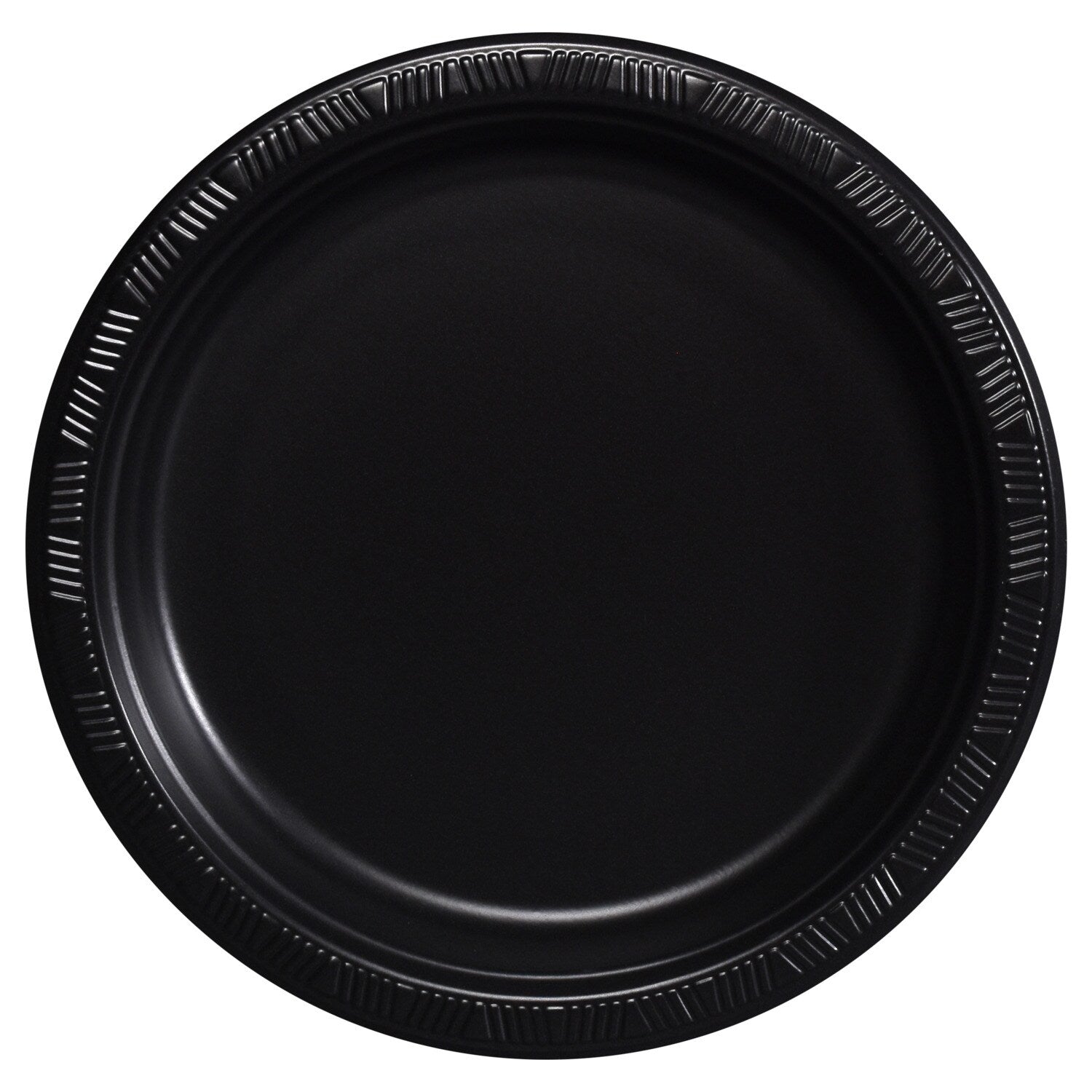 Black Plastic Dinner Plates, 8-ct. (Pack of 24)