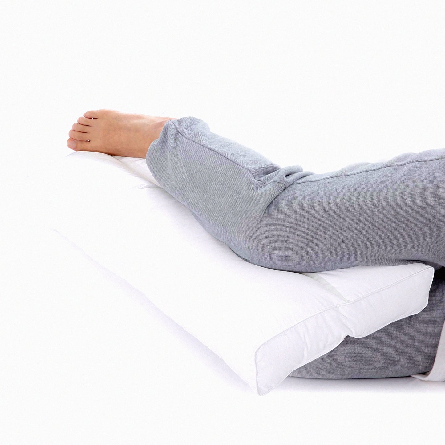 SleepEase Knee Support Pillow - Hip Pain Relief for Side Sleepers, Sciatica & Back Pain Relief - Between Leg Pillow for Pregnancy Support & Ankle Support - Down Alternative Sleeping Pillow