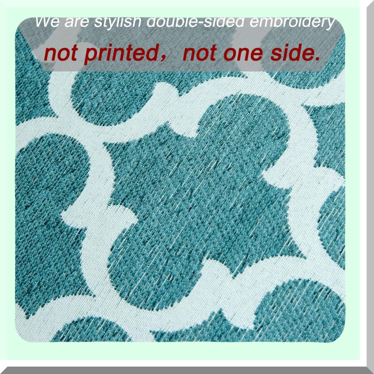 SoftTouch Cotton Square Pillowcase Set - 100% Microfiber Decorative Cushion Covers for Sofa & Bedroom - Blue Throw Pillow Covers 18x18 inches - Pack of 2