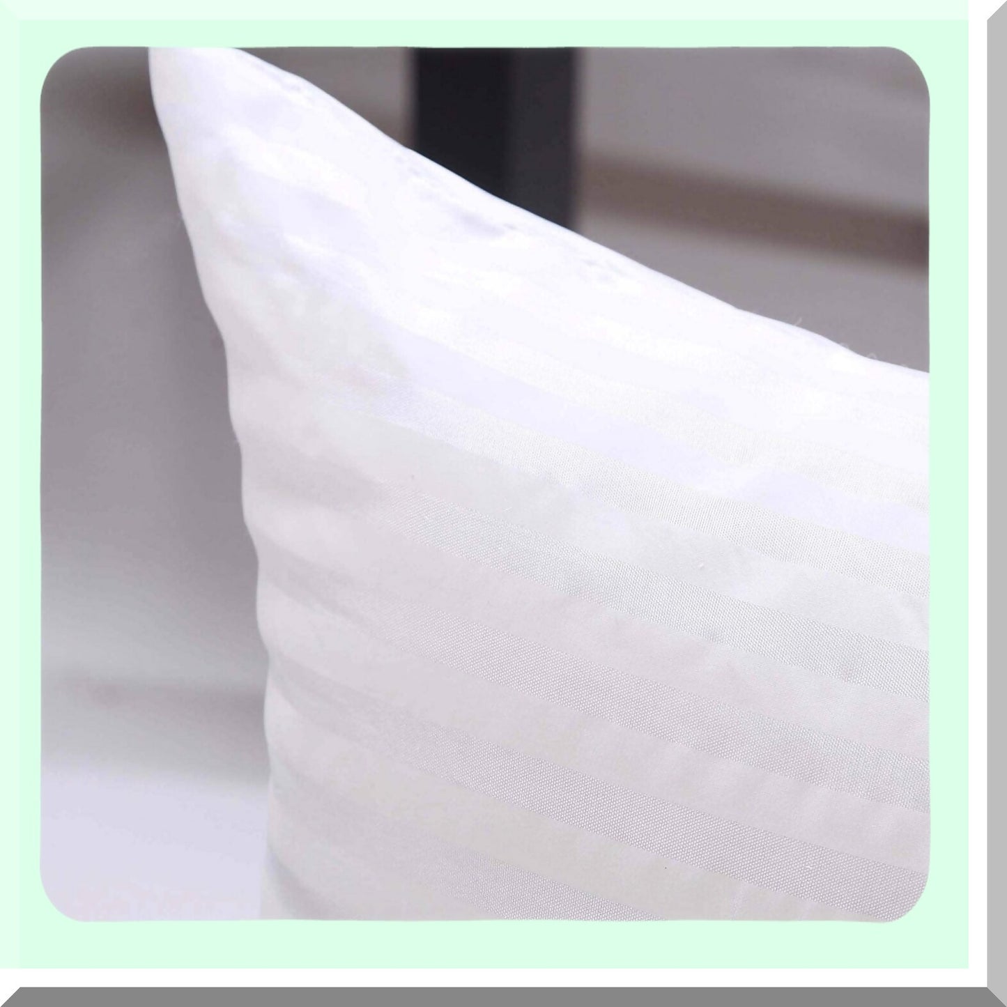 Premium Square Pillow Insert - 20x20 Polyester Sham Form for White Striped Covers - Homie Stuffer