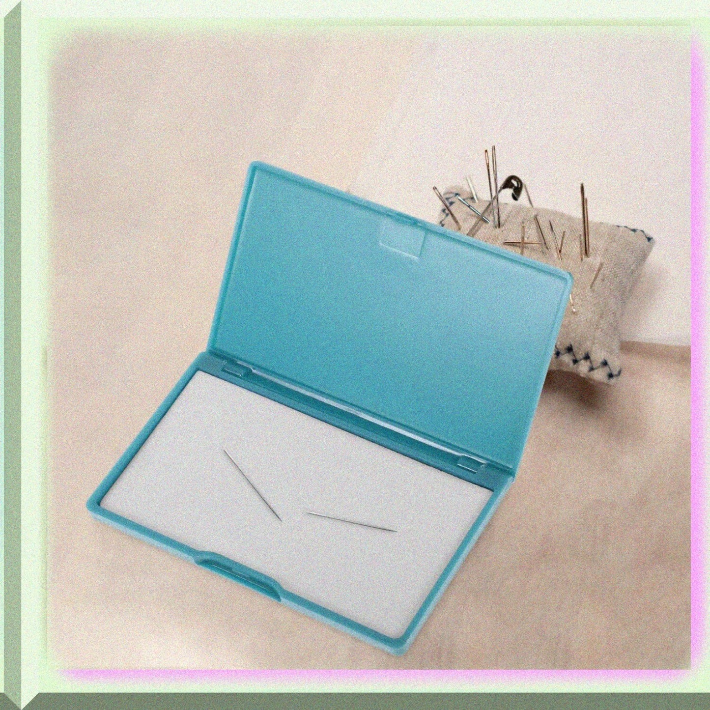 Magnetic Sewing Needle Case Blue Small