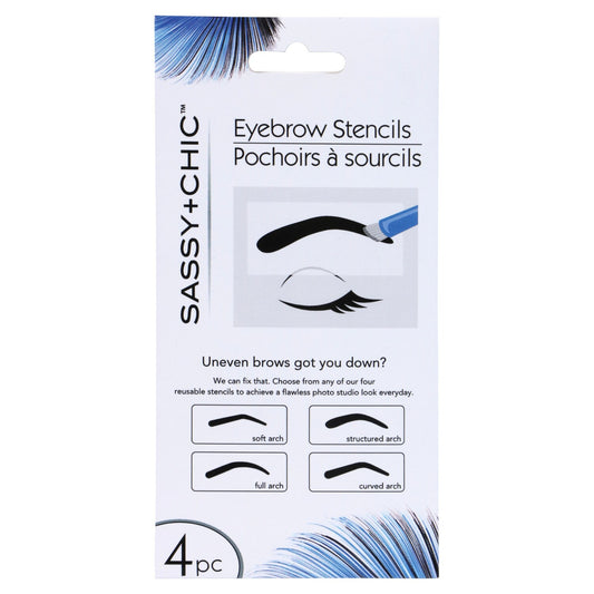 Sassy+Chic Eyebrow Stencils, 4-ct. Packs (Pack of 4)