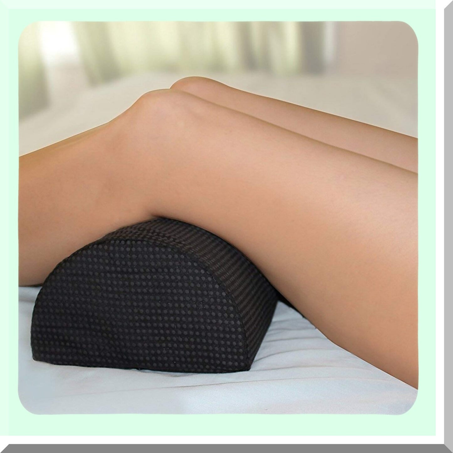 ElevateEase Orthopedic Support Pillow - Half Moon Shape for Leg, Ankle, Knee, Neck, Lumbar - Non-Slip, Washable Cover - Pain Relief & Comfort