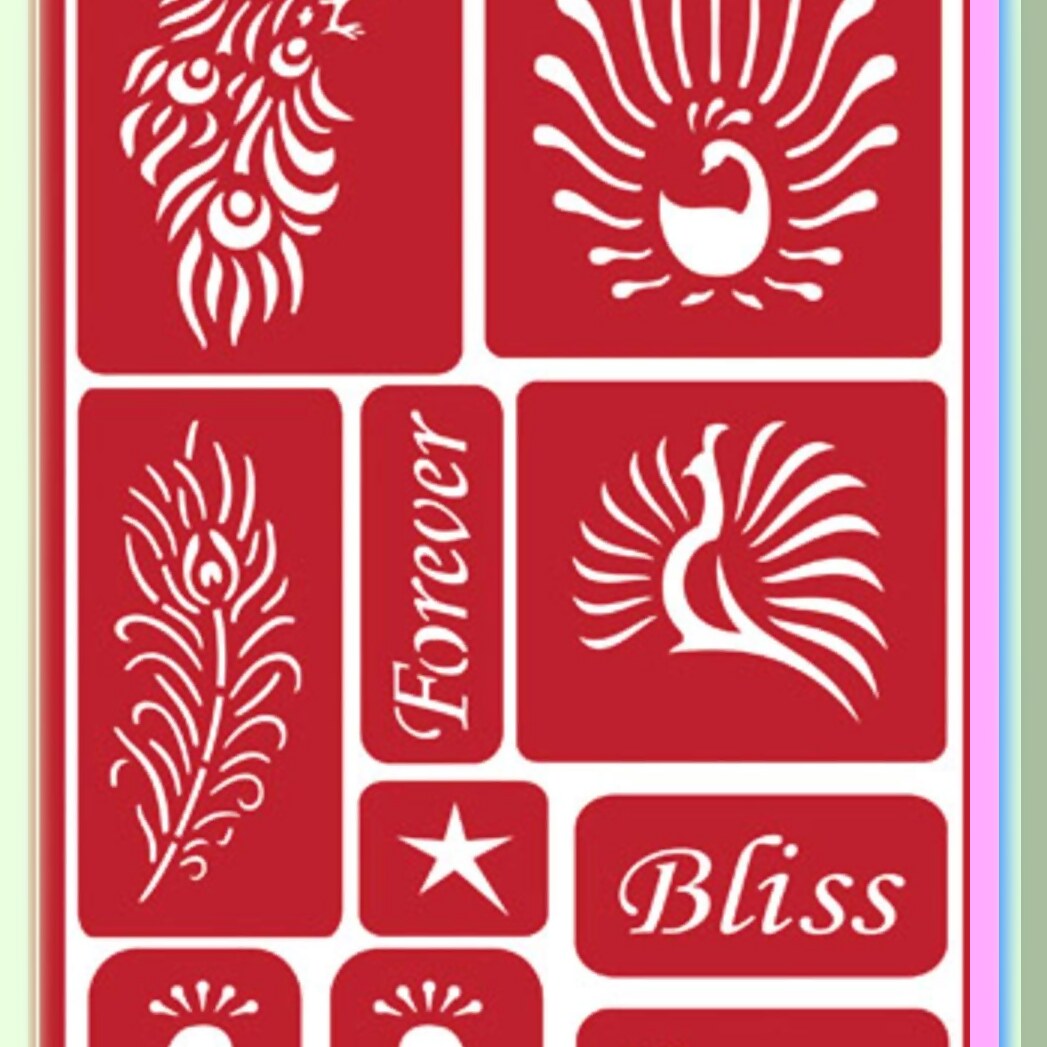 Yoga Glass Etching Kit with Namaste, Lotus, Peacock Designs