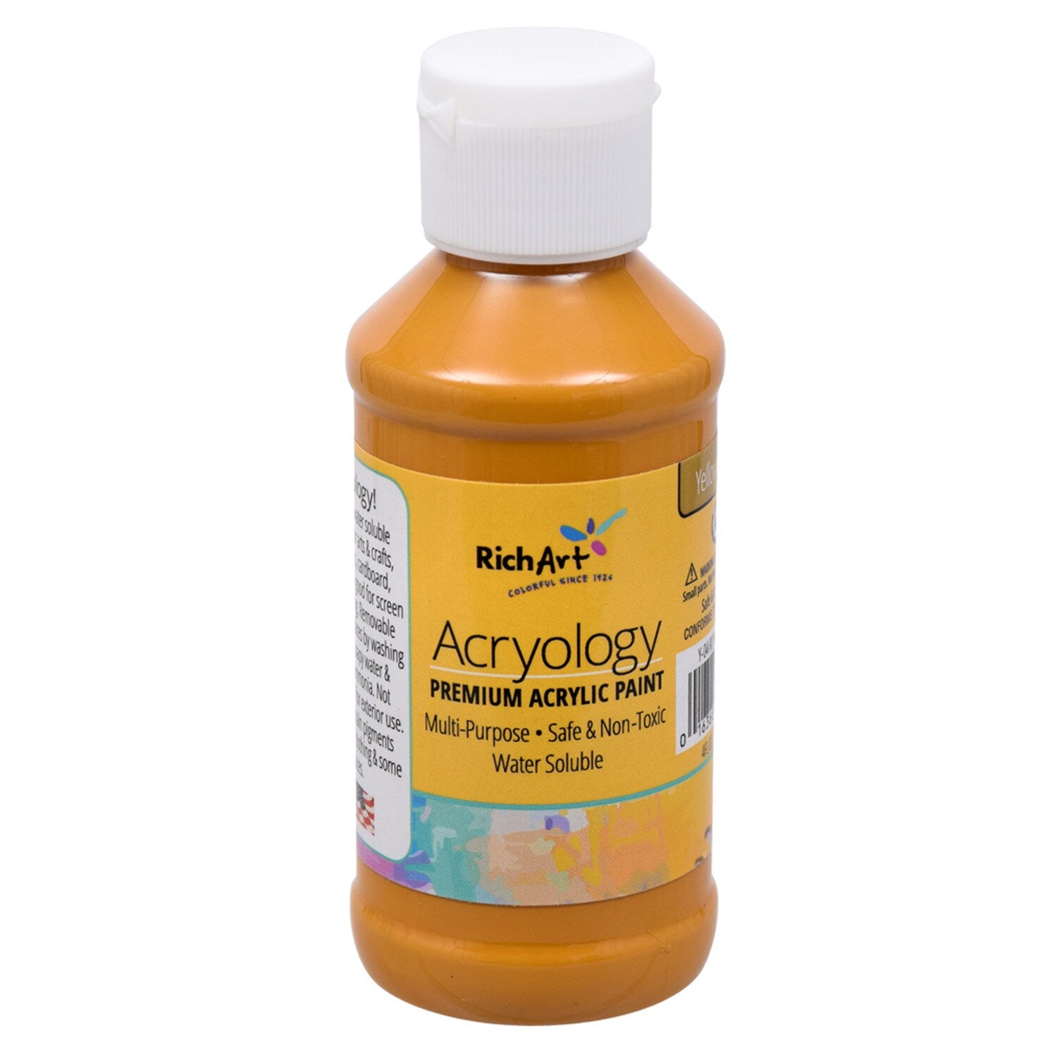 Rich Art Premium Acrylic Yellow Oxide Paints, 4-fl.oz. Containers (Pack of 9)