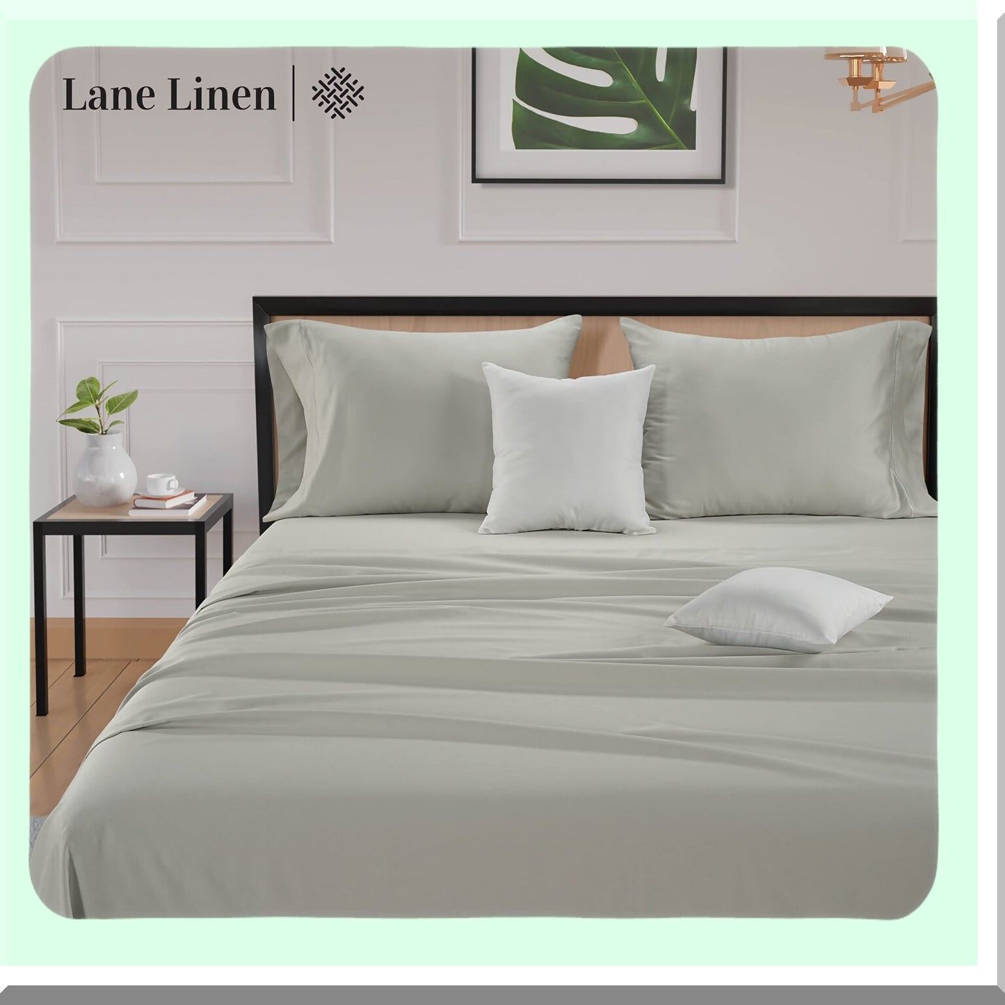CoolCotton Queen Pillowcase Set - Silky Soft Breathable Covers with Stylish Hem Details - 100% Long Staple Cotton - Cooling Mineral Pillow Cases - 20" X 30" - Set of 2