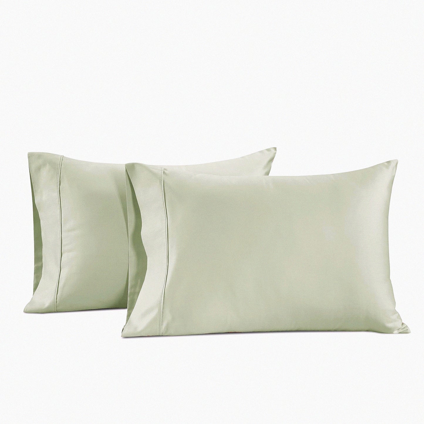 CoolCotton Queen Pillowcase Set - Silky Soft Breathable Covers with Stylish Hem Details - 100% Long Staple Cotton - Cooling Mineral Pillow Cases - 20" X 30" - Set of 2