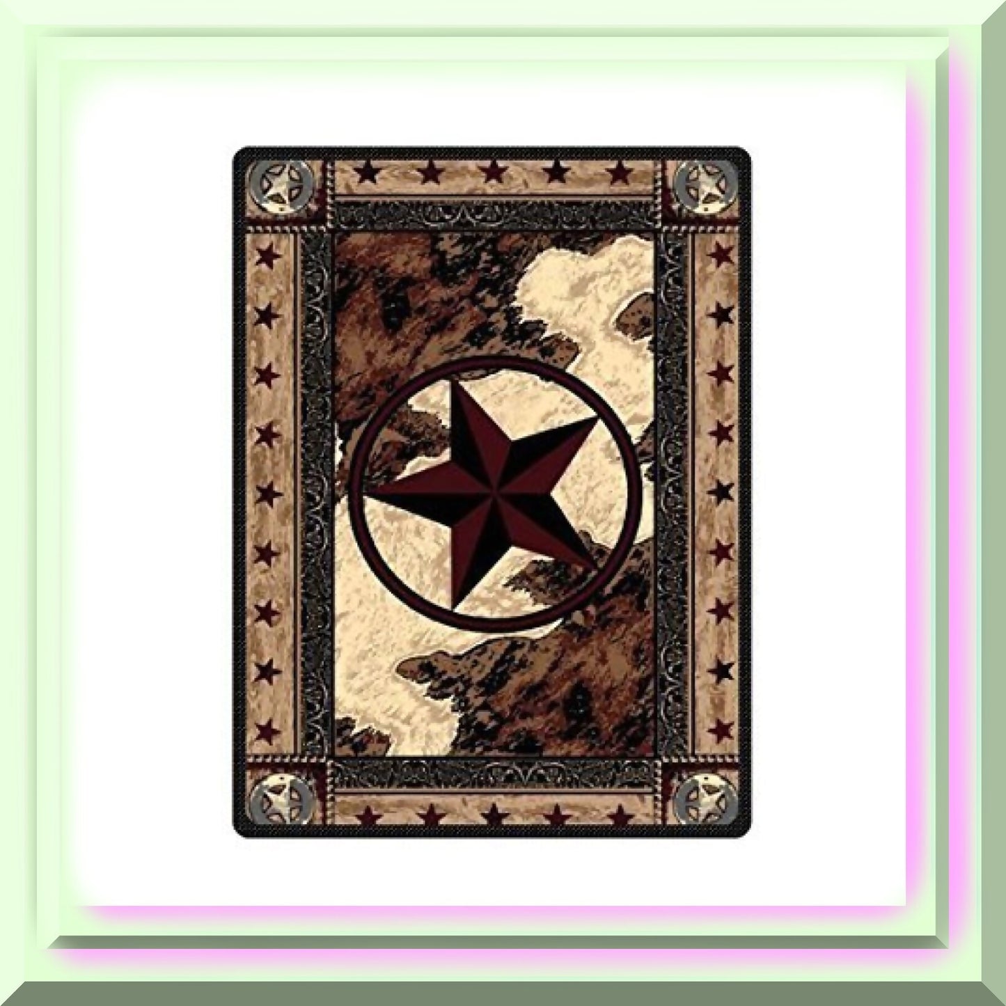 Western Texas Star Pattern Indoor Doormat 15.7x23.6 inch