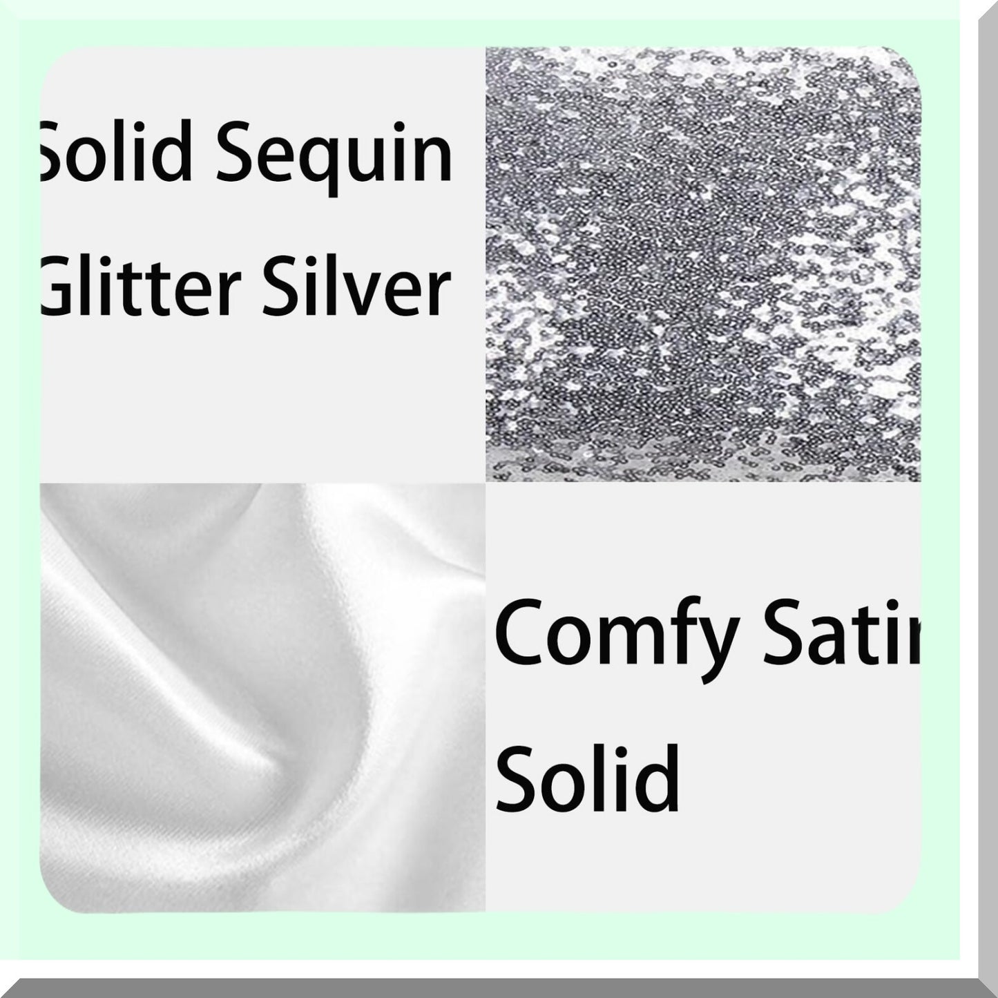 Glitter Sequin Pattern Pillowslip - Zipper Cushion Cover for Bed Sofa Chair - 12X20 Throw Pillow Case Sham - Back Seat Decor Pillowcase