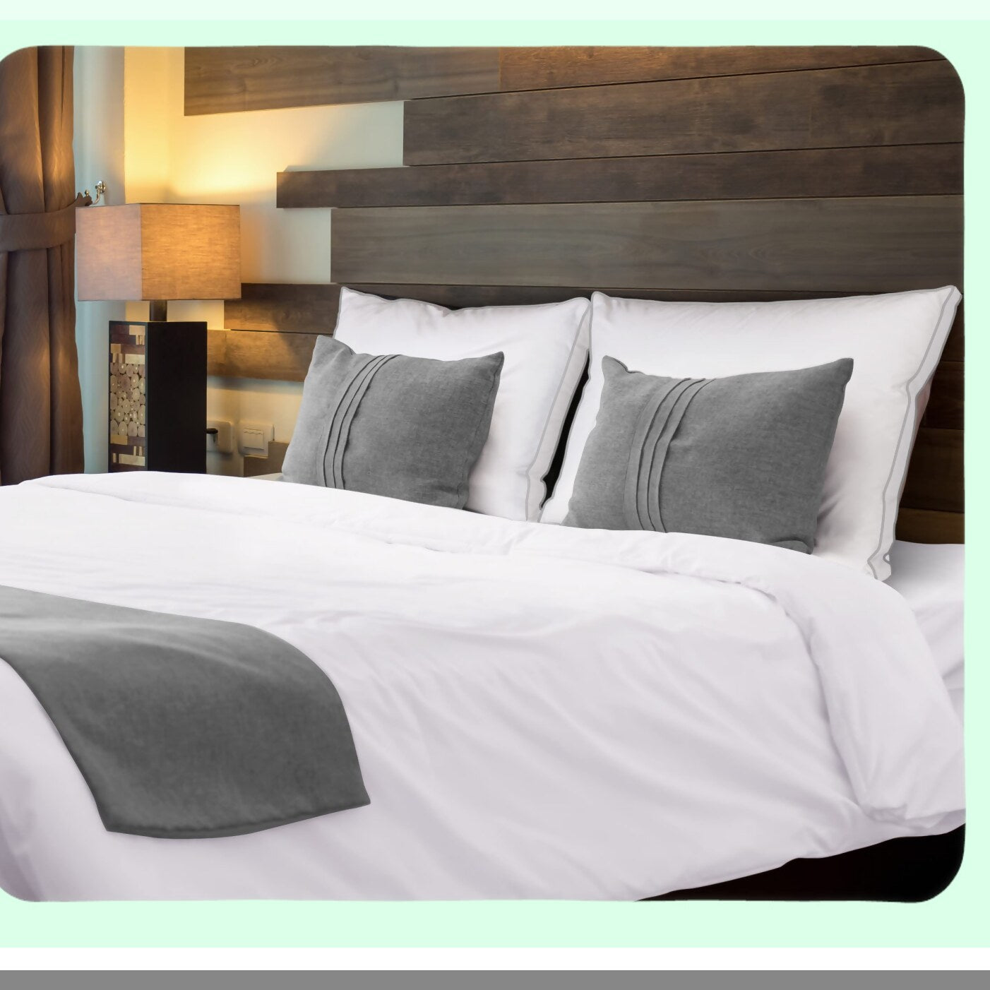 CoolDream Standard Size White Pillow Set - 2 Pack, Hotel Quality Cooling Pillows for Back, Stomach, Side Sleepers. Gusseted Design for Ultimate Comfort.