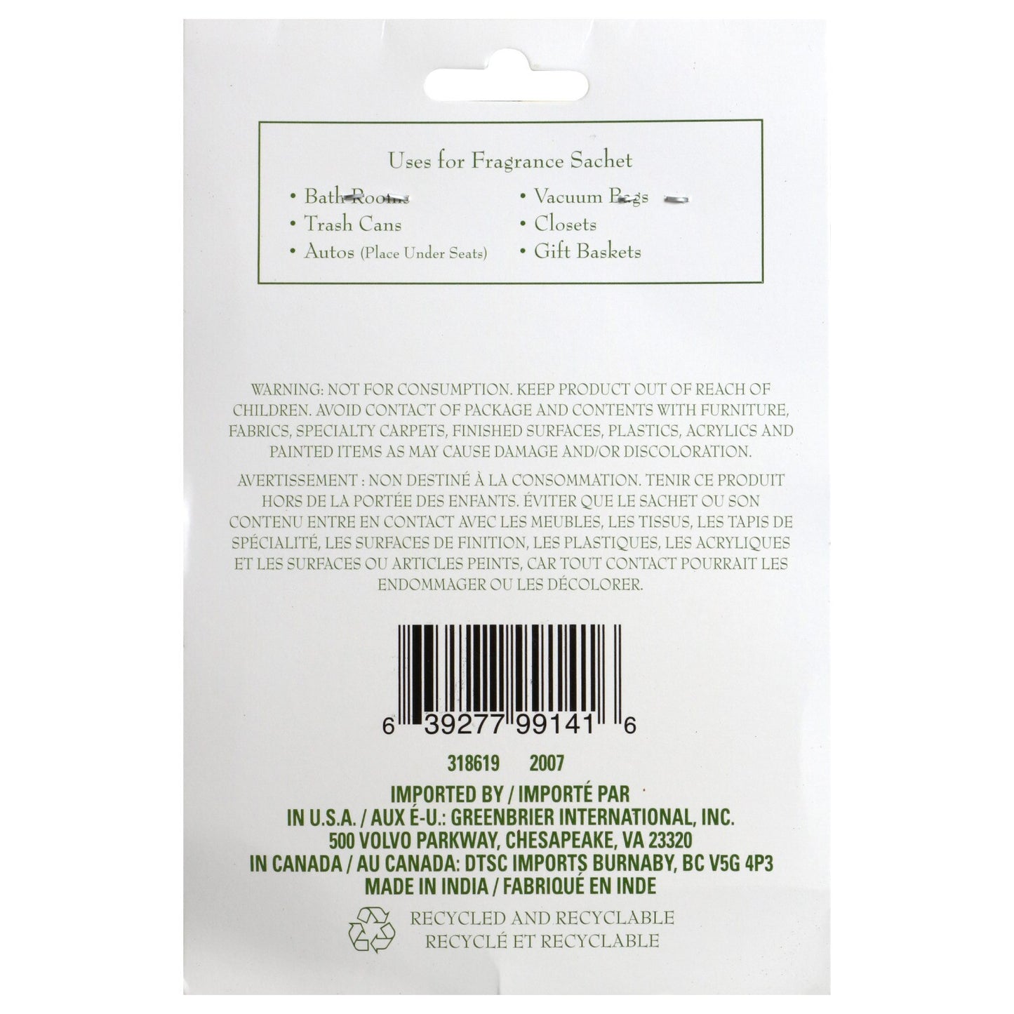 Caribbean Breeze Sachets, 2 Packs (Pack of 14)