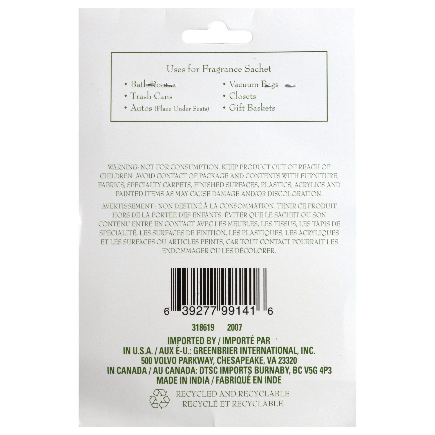 Caribbean Breeze Sachets, 2 Packs (Pack of 14)