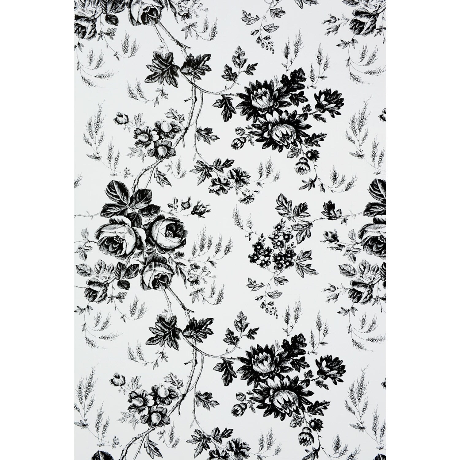 Quick Cover Gray-Floral Self-Adhesive Shelf Liners (Pack 16)