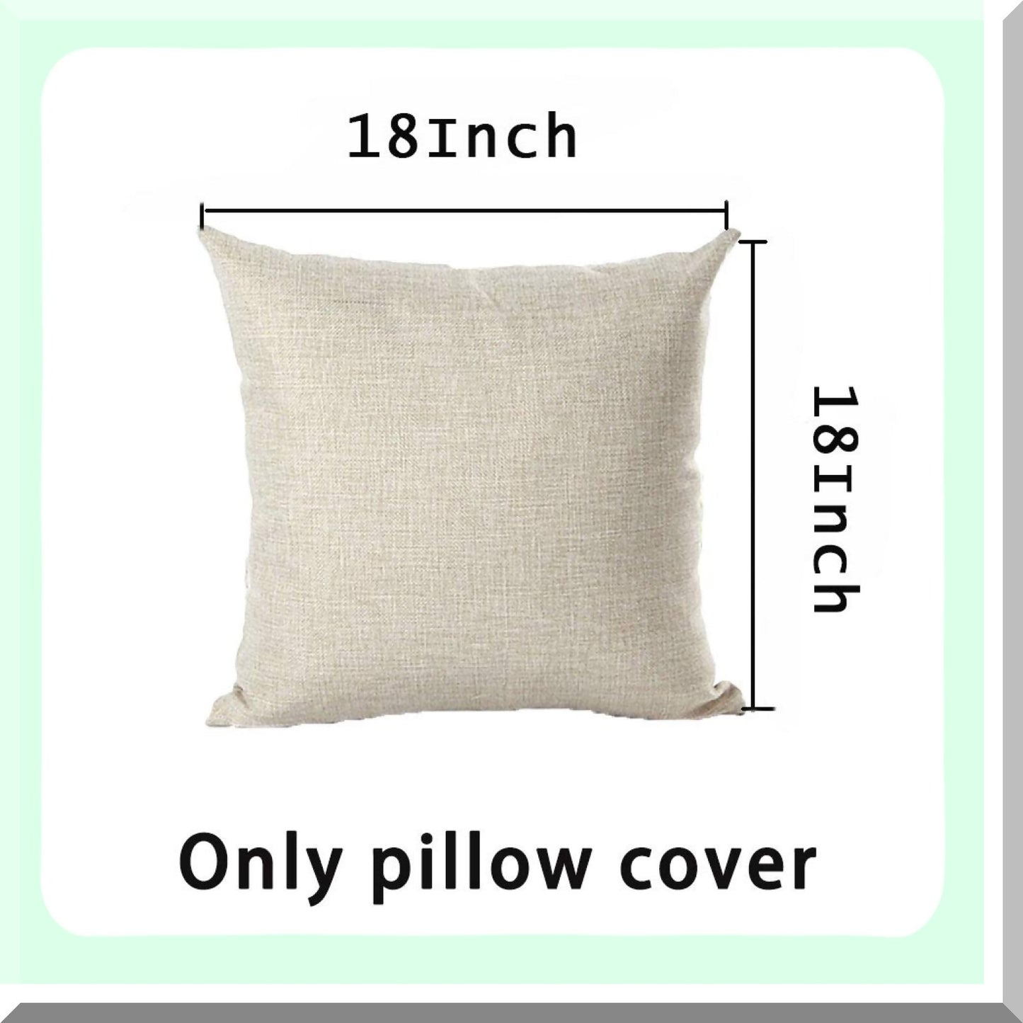 Buffalo Plaid Christmas Pillow Cover - Red Truck Xmas Tree Elk Tartan Cushion - Grey Check Plaid Sofa Car Decor - Cotton Linen 18"x18"