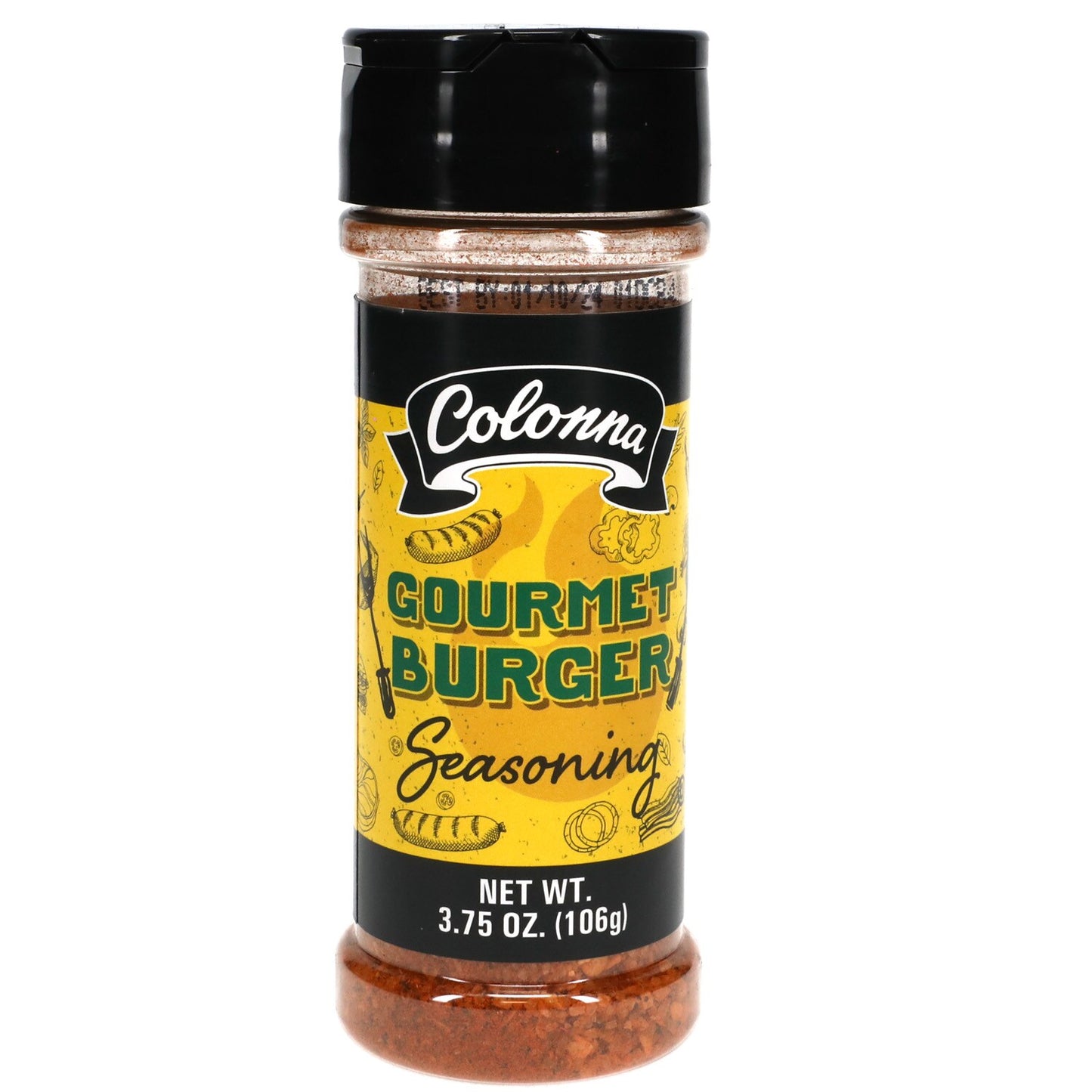 Colonna Sizzling Gourmet Burger BBQ Rub, 3.7-oz. (Pack of 12)