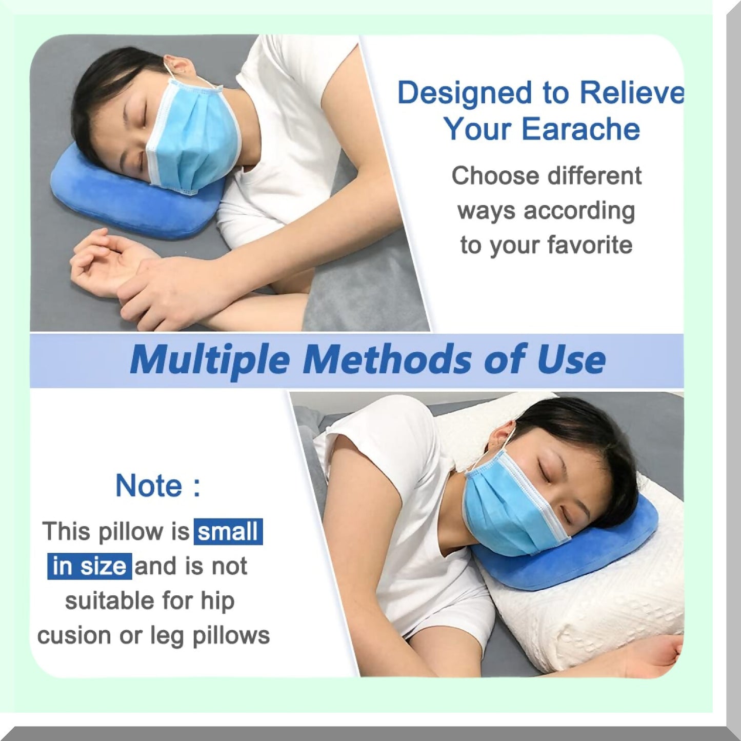SideSleep EarGuard: Pillow with Holes for Ear Pain Relief, Inflammation Surgery, Pressure Sores Protection - Cushions for Side Sleepers