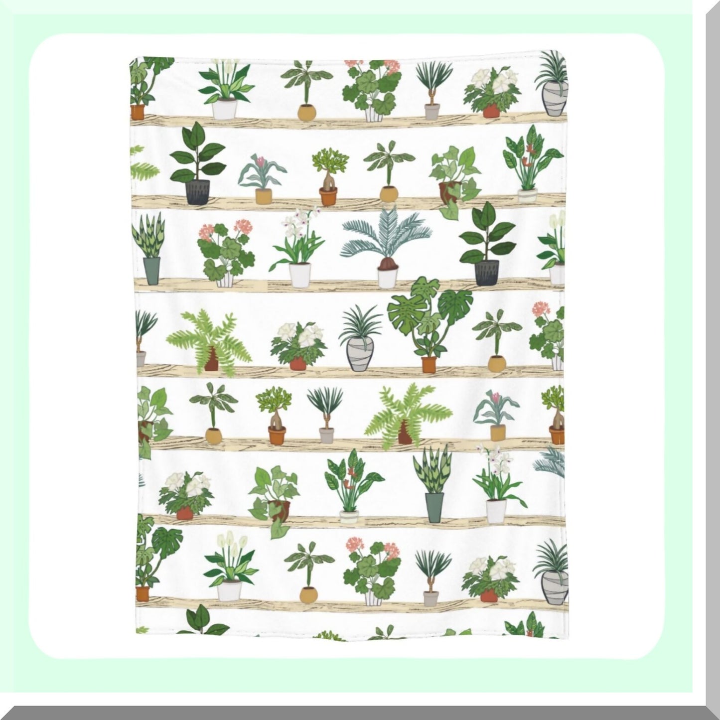 CozyGreen Flannel Throw: Soft, Lightweight, All-Season Blanket for Sofa, Couch, Bed & Travel - 60"x50""