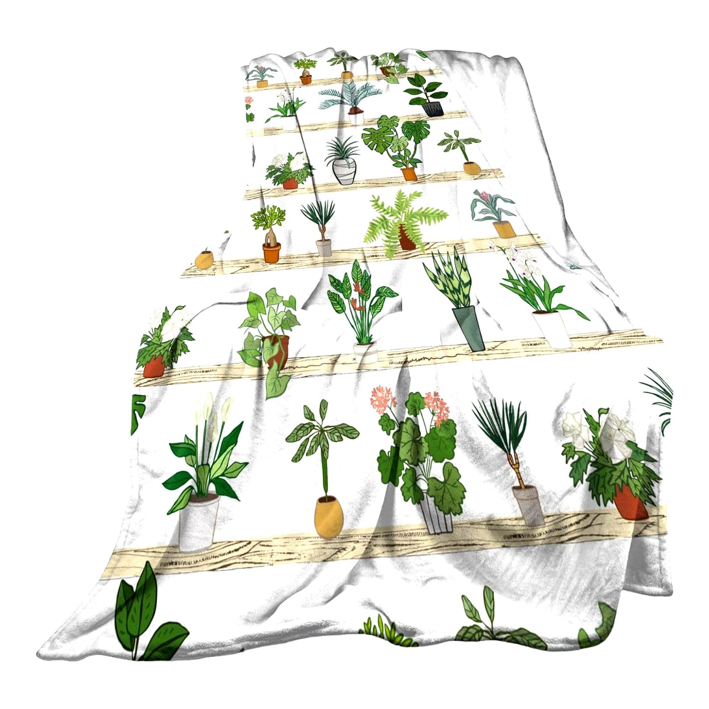 CozyGreen Flannel Throw: Soft, Lightweight, All-Season Blanket for Sofa, Couch, Bed & Travel - 60"x50""