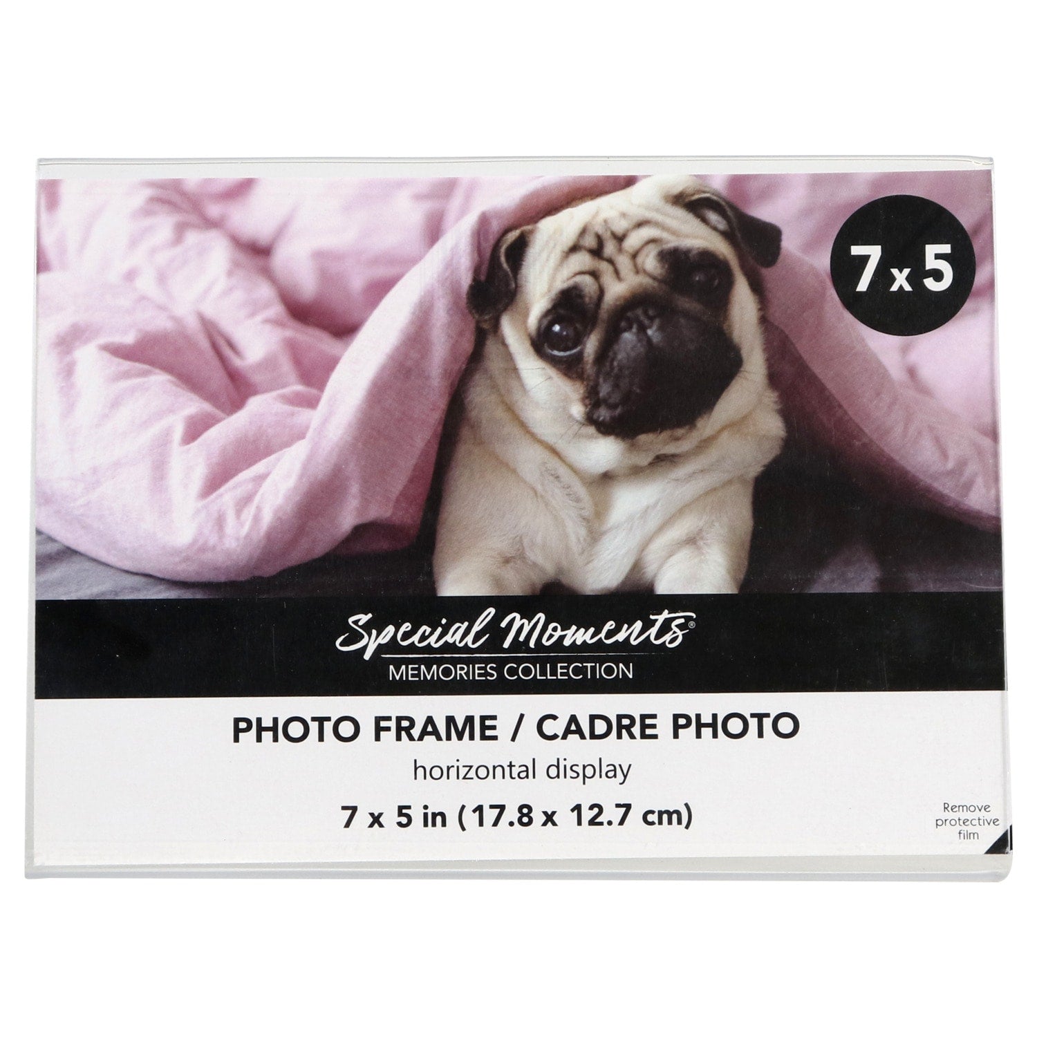 Freestanding Borderless Horizontal Plastic Picture Frames, 5x7 in. (Pack of 24)